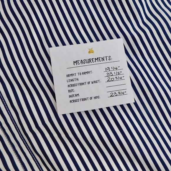 NWT!! J. CREW Delilah Dress Cotton Poplin Blue White Stripe Dark Evening Small - Picture 15 of 15